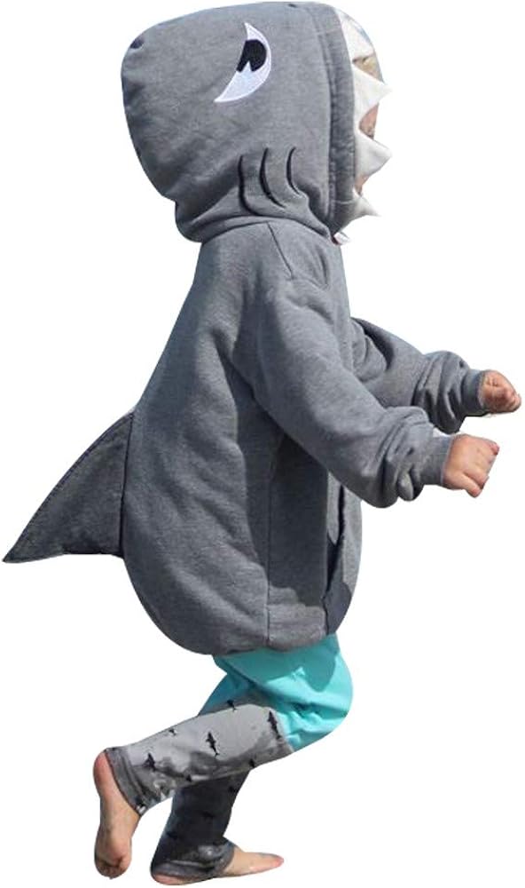 Finedayqi Boy Outfit, Toddler Kid Baby Girl Boy 3D Cartoon Hoodie Shark T Shirt Tops+Pants Clothes Set, Boys Outfits&Set Buy Now