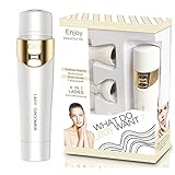 LIGE 4 in 1 Professional Lady's Hair Remover Painless Hair Shaver Facial Hair Shaver Hair Removal For Women Portable Epilator Lady Eyebrow Shaping Body Shaver Nose Bikini Trimmer Facial Hair Remover