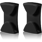 2pcs Goggle Clip, Adhesive Ski Helmet Goggle Clip Replacement for Ski/Snowboard Helmets to Fix Goggles Winter Snow Sports System Accessories (Black)