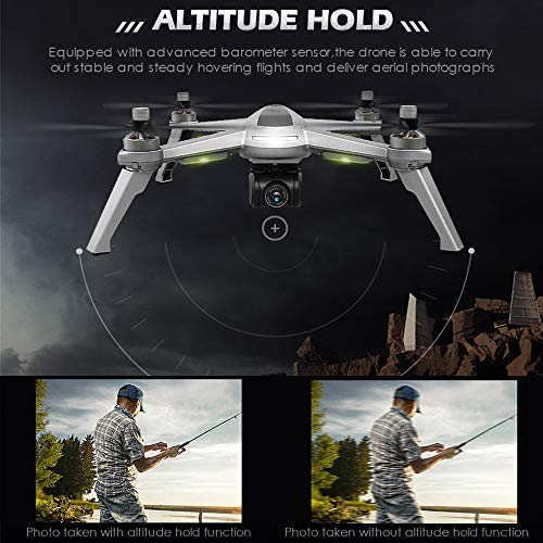 ElementDigital JJPRO X5 5G WiFi FPV GPS Drone 1080P Camera Video 1-Key RTH Altitude Hold Track Flight Headless Mode Point Of Interest Follow Me Brushless Motor Adjustable Camera(2 Battery+2 Charger) - Thumbnail 4