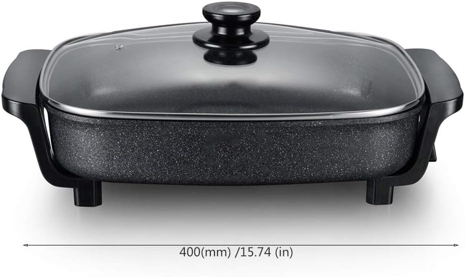 review Nologo DUX-ZW Multi-Function Electric Baking Tray,Anti-scalding Bracket/Plastic Insulation/Flat Bottom,Strong Practicability,Suitable for Home Kitchen and Outdoor Barbecue,Automatic Adjustment