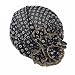 Fheaven Women Flower Cancer Chemo Hat Beanie Scarf Turban Head Wrap Cap for Bath, Cooking,Travel (Black)
