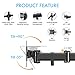 Dual Arm Monitor Mount, Full Motion Height Adjustable Desk Riser Stand with C-Clamp Installation for Two 13 to 27 inch Computer Screens, up to 17.6lbs Each Arm by HUANUO