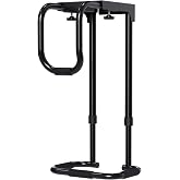 Univivi Heavy Duty Single Arm Under Desk PC Mount, Adjustable Width, Black | 19mm Iron Tube Frame, Holds up to 60 Lbs, Under Desk Pc Mount, Under Desk Computer Mount, Adjustable Size for Home and Office