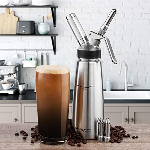 Professional Canister Whipped Cream Dispenser ZeroLeak, Easyto Use Whip Cream Dispenser w