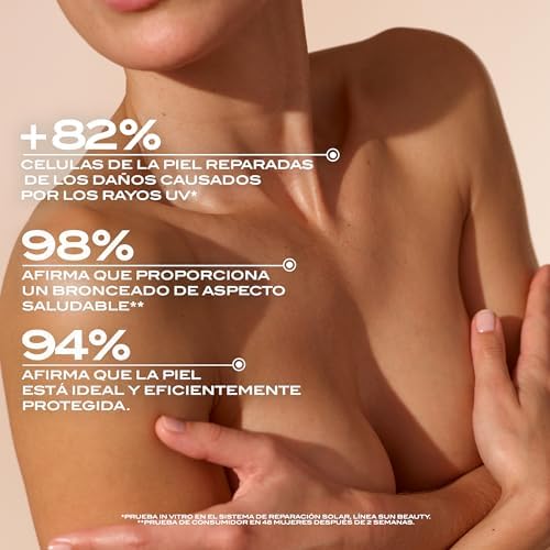 Protetor solar Lancaster Sun Beauty Body Dry Oil SPF50, com complexo ativador de bronzeado, tecnologia Full LightTM para proteção solar de espectro muito amplo