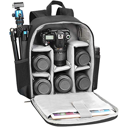 CADeN-Mochila-Cmara-Rflex-Professional-para-DSLRSLR-Cmara-sin-Espejo-a-Prueba-de-Agua-Compatible-con-Sony-Canon-Nikon-Accesorios-para-cmara-y-trpode-de-Lentes