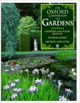The Oxford Companion To Gardens Geoffrey Jellicoe Susan - 