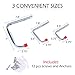Garage Storage Utility Hanging Hooks - Heavy Duty, Shed Organizer Hangers - A J Hook To Hold a Bicycle, Bike, Chair, Ladder, Hose, Tool or Tools