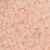 Toho Seed Beads, Round 11/0#11F 'Transparent Frosted Rosaline', 8 Grams