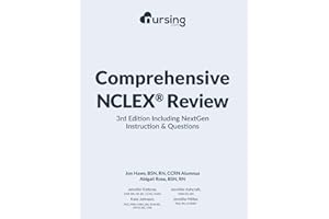 Comprehensive NCLEX Review: 3rd Edition Including NextGen Instructions & Questions: (2023 NCLEX® test plan, full-color, content + NCLEX® practice ... nursing cheat sheets) (Must-Have NCLEX Prep)