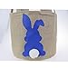 Easter Basket for Kids Bunny Bag for Easter Hunt,100% Ear Stand Up(B-Rabbit-Blue)