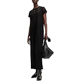 AllSaints Women's Dresses Anna SNK Maxi Dress Black UK 12/US 8