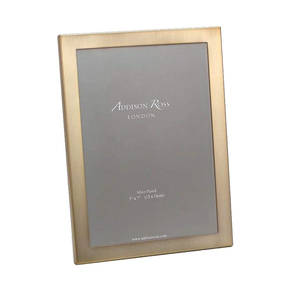 Photo 1 of Addison Ross 5x7 Matte Gold Picture Frame with Squared Corners