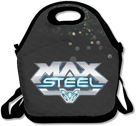 Bakeiy Max Steel Movie Lunch Tote Bag Lunch Box Neoprene Tote For Kids And Adults For Travel And Picnic School