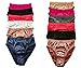 Peachy Panty 6 Pack Satin Full Coverage Women's Panties (Small)