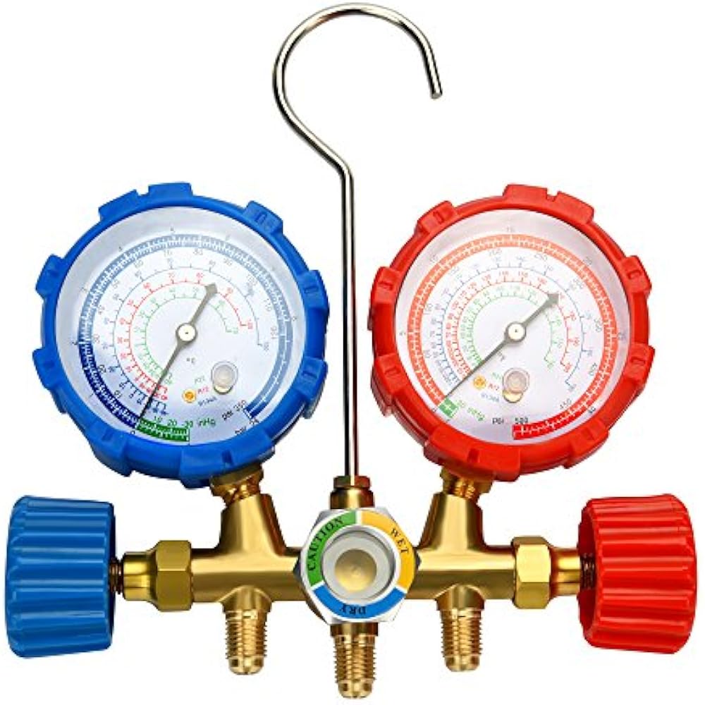Pro AC A/C Diagnostic Manifold Freon Gauge Set R134A R12 R22