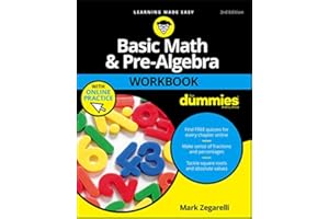 Basic Math & Pre-Algebra Workbook For Dummies with Online Practice (For Dummies (Lifestyle))