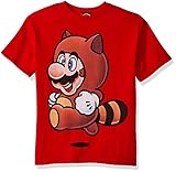 Nintendo Boys' Super Mario Tanooki Mario Yeah Graphic T-shirt