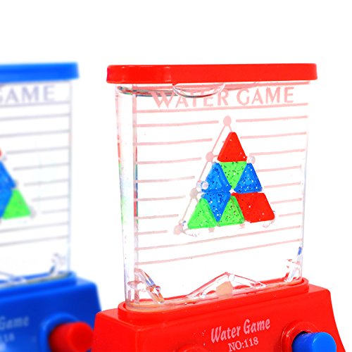 Big Mo's Toys Water Handheld Games - Aqua Mini Pinball Arcade Toy, Party favors, Travel Toys, Teacher’s and Therapist’s Reward and/or prize, 1 piece (Assorted Colors)