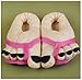 Eforstore Funny Winter Toe Big Feet Warm Soft Plush Slippers Novelty Gift Adult Shoes (Hot Pink)