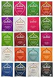 Pukka Tea Organic Variety Pack with 20 Flavors, 2 of Each (40 Count), Includes The Curated Pantry Gift Tag