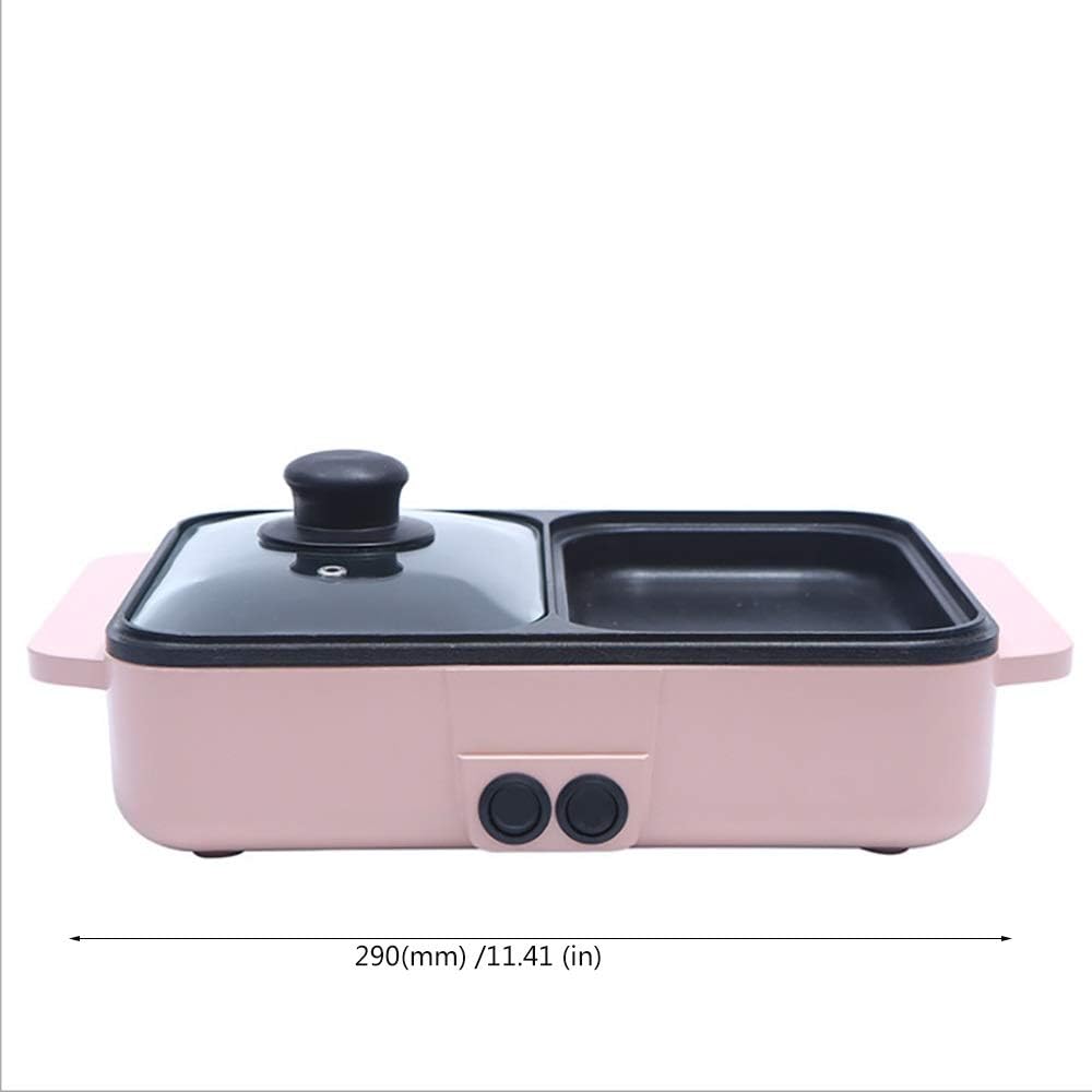 review Nologo W-XS Electric Grill,Not Easy to Rust,Safe,Anti-Scald and Lighter,Independent Temperature Control of District Heating,Suitable for Home Kitchen and Outdoor Barbecue,Convenient