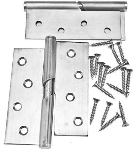 Pair of 4" Stainless Steel Rising Butt Right Handed Lift Off Door Hinge