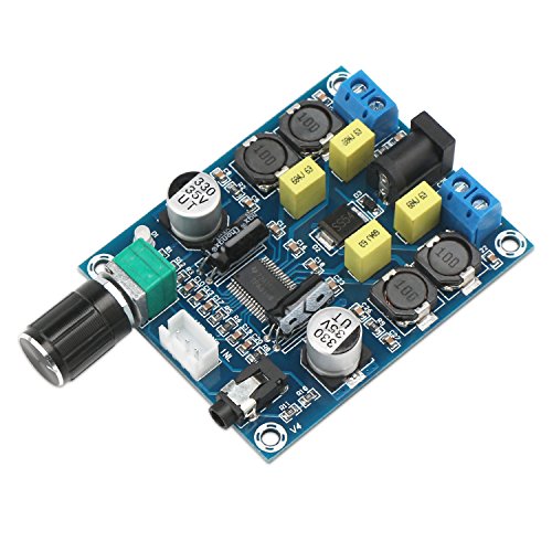Amplifier Board, DROK TPA3118D2 24v Digital Audio Amp Board DC 12V-28V Dual Channel 45W+45W Stereo Power Amplifier DIY Module for 4-8 Ohm Speakers