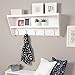 Prepac Floating Entryway Shelf & Coat Rack in White