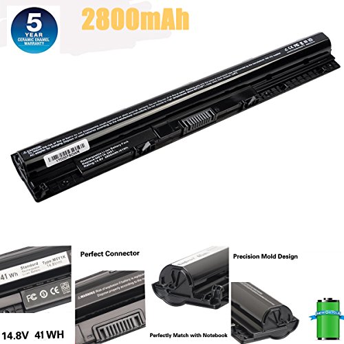 M5Y1k Laptop Battery 14.8V 41WH For DELL Inspiron 3451 3551 5558 5758 M5Y1K Vostro 3458 3558 Inspiron 14 15 3000 Series 1KFH3 WKRJ2 GXVJ3 HD4J0 Laptop Battery