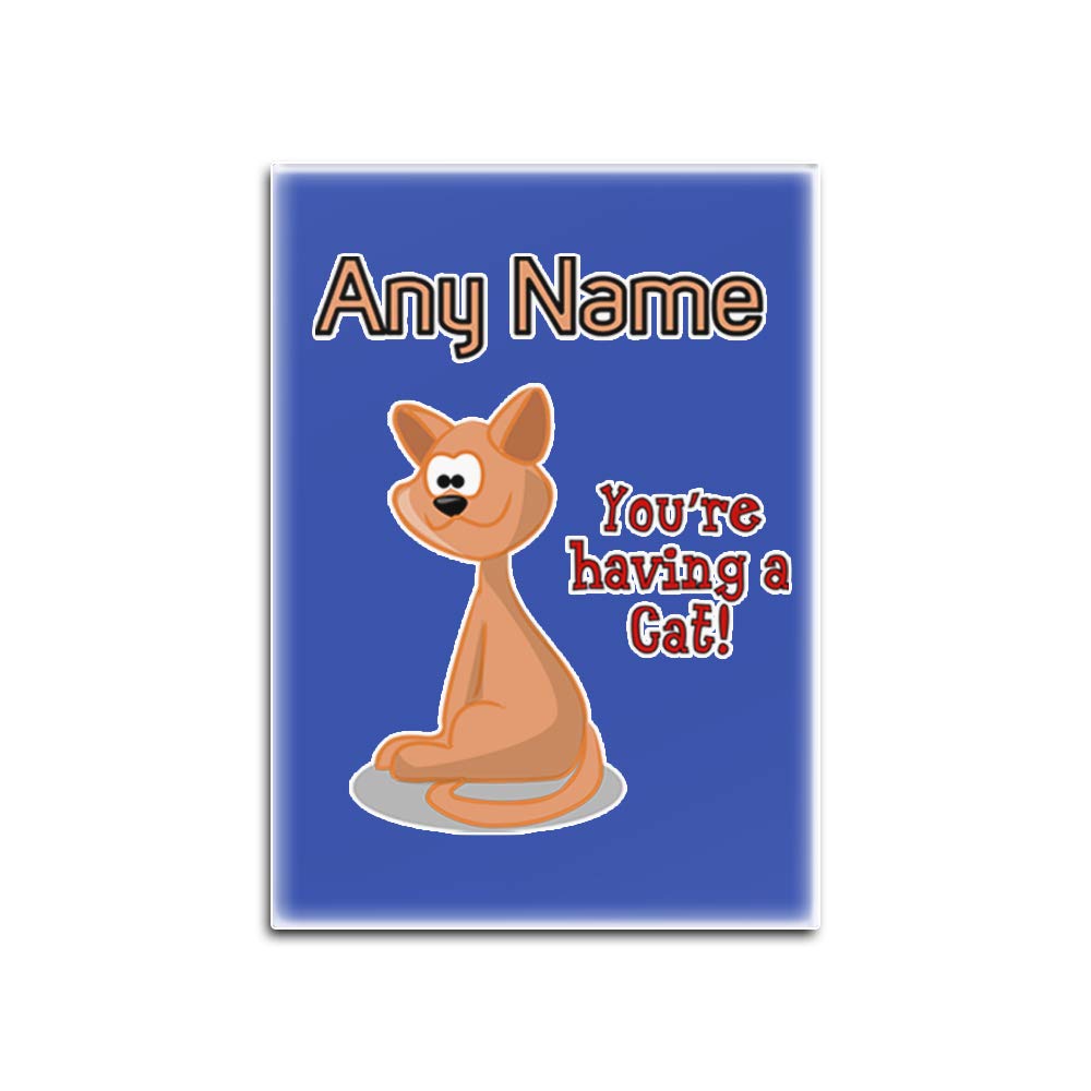 UNIGIFT Imán para Nevera con diseño de Gato, Personalizable ...