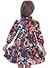 Bonny Billy Girl's Long Sleeve Kid Dress Ruffle Neck A-Line Flower Print