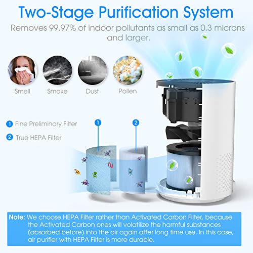 KOXXBASS HEPA Air Purifier Air Cleaner with Fragrance Sponge Eliminate