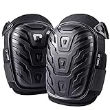 Professional Knee Pads for Work - Heavy Duty Foam Padding Kneepads for Construction, Gardening, Flooring with Comfortable Gel Cushion to Save Your Knees (Knee High)