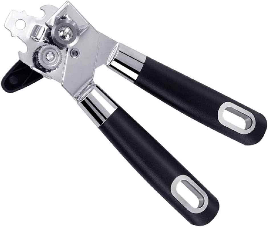 LLQ Can Opener Manual Smooth Edge, Professional Stainless Steel Manual Opener Ergonomically Designed Handle