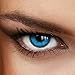 Women Multicolor Cute Charm and Attractive Fashion Eye Accessories Cosmetic Makeup Eye Shadow - Mystic Blue with Contact Lens Case By Dress You Up TM