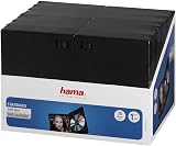 Hama Slim CD Jewel Case Pack of 30 Transparent and Black