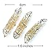 Masai Native Dreadlock Beads Cuffs Clips 3 Pc. Set 4cm (GOLD)