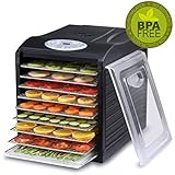 BioChef Arizona Sol Food Dehydrator 9 x BPA FREE Stainless Steel Drying Trays &amp; Digital Timer - Includes: 3 x Non Stick &amp; 3 x Fine Mesh Sheet &amp; Drip Tray. Best Drier for Raw Food, Fruit, Jerky