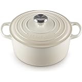 Le Creuset Enameled Cast Iron Signature Round Dutch Oven, 7.25 qt., Meringue