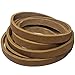 TOFL Genuine Top-Grain Leather Strap | 72 Inches Long | 3/8 Inch Wide | 1/8 Inch Thick (7-8 oz) | 1 Leather Strip for DIY Arts & Craft Projects, Clothing, Jewelry, Wrapping | Medium Brown