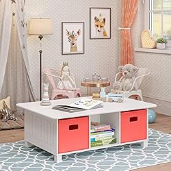 RiverRidge® 2 Pc Folding Storage Bin Set - Coral