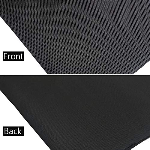 WAYBER Speaker Grill Cloth Stereo Mesh Fabric for Speaker Repair, Black 55 x 20 in / 140 x 50