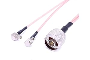 N Male/Female to Dual TS9 CRC9 Male Plug 2XTS9 CRC9 an*/Tenna Adapter Y Type Splitter Pigtail RG316 R*/F Coax Extension Cable