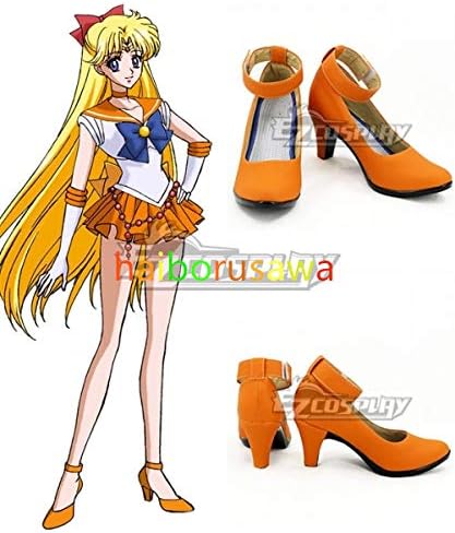 Amazon Kyuucos 美少女戦士セーラームーン 愛野美奈子セーラーヴィーナス コスプレ靴 コスプレ 仮装 通販