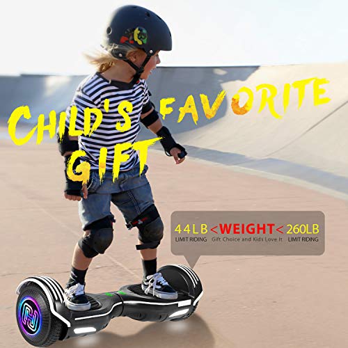 SISIGAD Hoverboard Self Balancing Scooter 6.5" TwoWheel Self Balancing