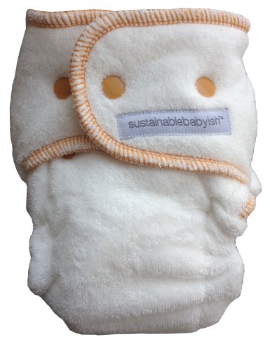 Sustainablebabyish Happy Little Clouds - Size 1 7-15 lbs - Honey