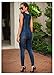 Women Sexy V Neck Sleeveless Denim Jeans Jumpsuit Rompers Overalls Bodycon Bodysuit