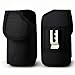 Galaxy S6 Belt Clip, Galaxy S6 Edge / Galaxy S6 Acitve Belt Clip, Kuteck [Rugged Series] Black Carrying Cell Phone Case Belt Clip Holster Pouch Cover For Samsung Galaxy S6 and S6 Edge , Strong Metal Belt Clip, Heavy Duty Nylon Material (Fits Galaxy S6 or S6 Edge With Otterbox Case / Lifeproof Case / Mophie Juice Pack Air or Other Hybrid Armor Case On) w/Stylus Touch Pen (Black)